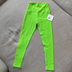 NWT Beyond Yoga Spacedye Caught in the Midi High Waist Legging in Limeade - Sz S